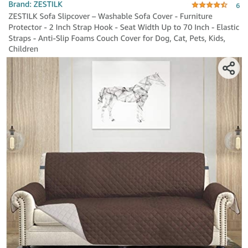 Black sofa cover 54"x76"